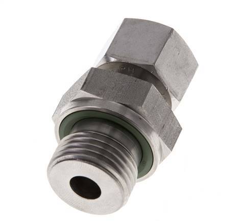 12L y G1/2'' Acero Inoxidable Giratorio Recto con Rosca Macho 315 bar FKM Ajustable ISO 8434-1