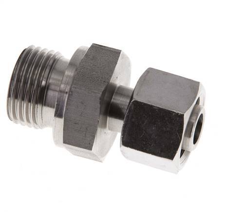 12L y G1/2'' Acero Inoxidable Giratorio Recto con Rosca Macho 315 bar FKM Ajustable ISO 8434-1