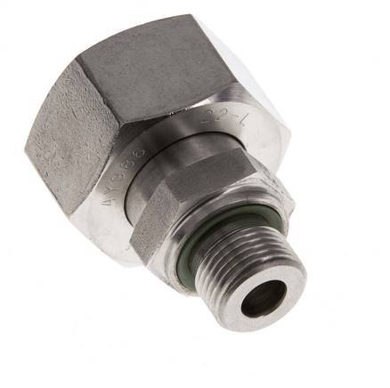 22L y G3/8'' Acero Inoxidable Giratorio Recto con Rosca Macho 160 bar FKM Ajustable ISO 8434-1