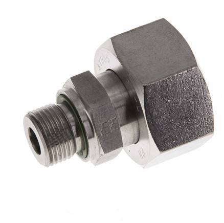 22L y G3/8'' Acero Inoxidable Giratorio Recto con Rosca Macho 160 bar FKM Ajustable ISO 8434-1
