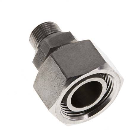 22L y G3/8'' Acero Inoxidable Giratorio Recto con Rosca Macho 160 bar FKM Ajustable ISO 8434-1
