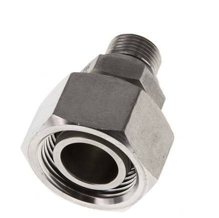 22L y G3/8'' Acero Inoxidable Giratorio Recto con Rosca Macho 160 bar FKM Ajustable ISO 8434-1