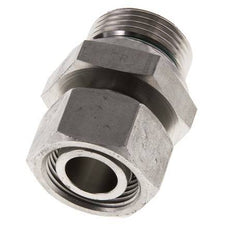 22L & G1'' Acero inoxidable Rótula recta con rosca macho 160 bar FKM Ajustable ISO 8434-1