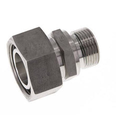 Rótula recta de acero inoxidable 28L y G3/4'' con rosca macho 160 bar FKM ajustable ISO 8434-1