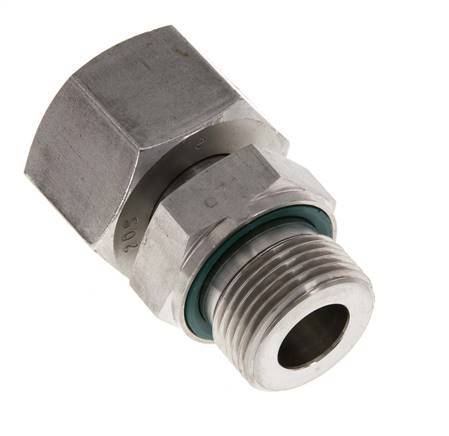 20S y G3/4'' Acero Inoxidable Giratorio Recto con Rosca Macho 400 bar FKM Ajustable ISO 8434-1