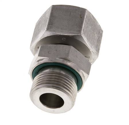 20S y G3/4'' Acero Inoxidable Giratorio Recto con Rosca Macho 400 bar FKM Ajustable ISO 8434-1
