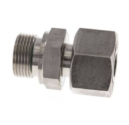20S y G3/4'' Acero Inoxidable Giratorio Recto con Rosca Macho 400 bar FKM Ajustable ISO 8434-1