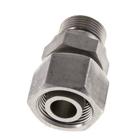 20S y G3/4'' Acero Inoxidable Giratorio Recto con Rosca Macho 400 bar FKM Ajustable ISO 8434-1