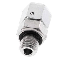 10L&G1/4'' Zink plated Steel Straight Swivel with Male Threads 315 bar NBR O-ring Sealing Cone Adjustable ISO 8434-1 [2 Pieces]