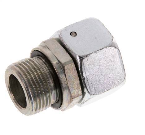22L y G3/4'' Acero zincado Rótula recta con rosca macho 160 bar Junta tórica de NBR Cono de estanquidad Ajustable ISO 8434-1