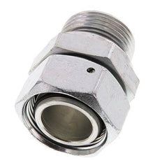 28L & G1'' Acero zincado Rótula recta con rosca macho 160 bar Junta tórica de NBR Cono de estanquidad Ajustable ISO 8434-1