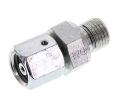 6S y G1/4'' Acero zincado Rótula recta con rosca macho 630 bar Junta tórica de NBR Cono de estanquidad Ajustable ISO 8434-1