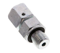 8S & G1/4'' Acero zincado Rótula recta con rosca macho 630 bar Junta tórica de NBR Cono de estanquidad Ajustable ISO 8434-1