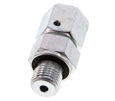 8S & G1/4'' Acero zincado Rótula recta con rosca macho 630 bar Junta tórica de NBR Cono de estanquidad Ajustable ISO 8434-1
