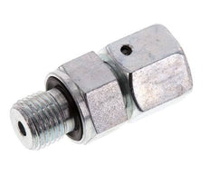 8S & G1/4'' Acero zincado Rótula recta con rosca macho 630 bar Junta tórica de NBR Cono de estanquidad Ajustable ISO 8434-1