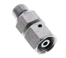8S & G1/4'' Acero zincado Rótula recta con rosca macho 630 bar Junta tórica de NBR Cono de estanquidad Ajustable ISO 8434-1