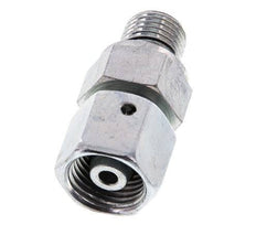 8S & G1/4'' Acero zincado Rótula recta con rosca macho 630 bar Junta tórica de NBR Cono de estanquidad Ajustable ISO 8434-1