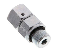 10S y G3/8'' Acero zincado Rótula recta con rosca macho 630 bar Junta tórica de NBR Cono de estanquidad Ajustable ISO 8434-1