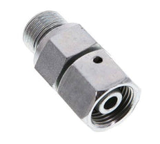 10S y G3/8'' Acero zincado Rótula recta con rosca macho 630 bar Junta tórica de NBR Cono de estanquidad Ajustable ISO 8434-1