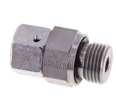 12S y G1/2'' Rótula recta de acero galvanizado con rosca macho 630 bar Junta tórica de NBR Cono de cierre ajustable ISO 8434-1