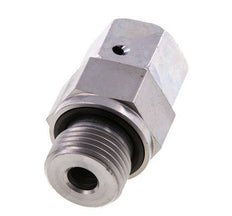 12S y G1/2'' Rótula recta de acero galvanizado con rosca macho 630 bar Junta tórica de NBR Cono de cierre ajustable ISO 8434-1