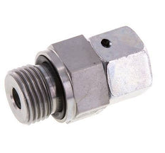 12S y G1/2'' Rótula recta de acero galvanizado con rosca macho 630 bar Junta tórica de NBR Cono de cierre ajustable ISO 8434-1