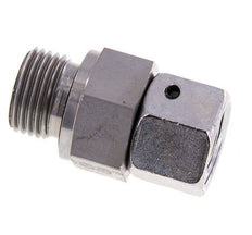 12S y G1/2'' Rótula recta de acero galvanizado con rosca macho 630 bar Junta tórica de NBR Cono de cierre ajustable ISO 8434-1