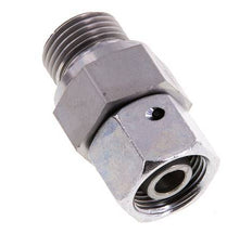 12S y G1/2'' Rótula recta de acero galvanizado con rosca macho 630 bar Junta tórica de NBR Cono de cierre ajustable ISO 8434-1