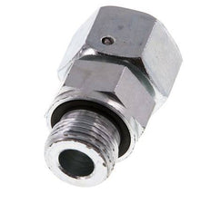 16S y G1/2'' Acero Zincado Giratorio Recto con Rosca Macho 400 bar Junta tórica de NBR Cono de Sellado Ajustable ISO 8434-1