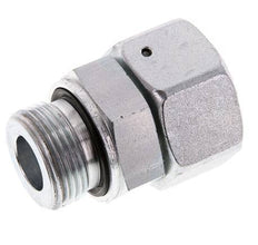 25S & G1'' Acero zincado Rótula recta con rosca macho 400 bar Junta tórica de NBR Cono de estanquidad Ajustable ISO 8434-1