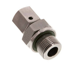 8L y G3/8'' Acero Inoxidable Giratorio Recto con Rosca Macho 315 bar FKM O-ring Cone Sealing Adjustable ISO 8434-1