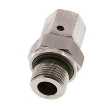 8L y G3/8'' Acero Inoxidable Giratorio Recto con Rosca Macho 315 bar FKM O-ring Cone Sealing Adjustable ISO 8434-1