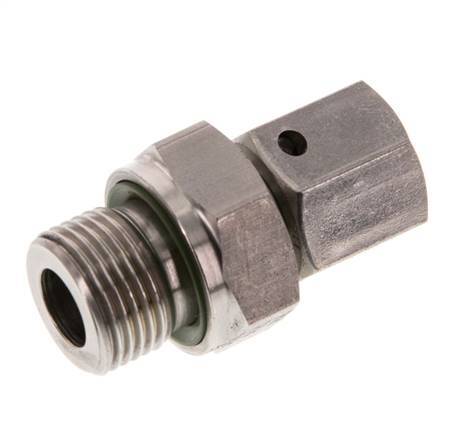 8L y G3/8'' Acero Inoxidable Giratorio Recto con Rosca Macho 315 bar FKM O-ring Cone Sealing Adjustable ISO 8434-1