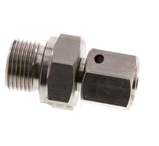 8L y G3/8'' Acero Inoxidable Giratorio Recto con Rosca Macho 315 bar FKM O-ring Cone Sealing Adjustable ISO 8434-1