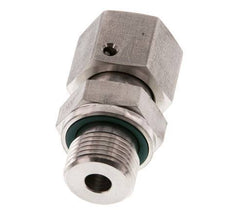 10S y G3/8'' Rótula recta de acero inoxidable con rosca macho 630 bar Junta tórica de FKM Cono de sellado ajustable ISO 8434-1