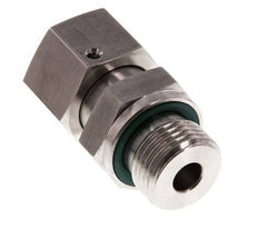 14S y G1/2'' Rótula recta de acero inoxidable con rosca macho 630 bar Junta tórica de FKM Cono de sellado ajustable ISO 8434-1