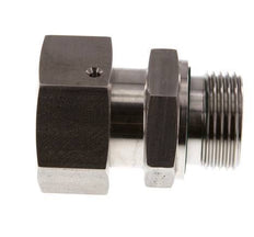 25S y G1'' Rótula recta de acero inoxidable con rosca macho 400 bar Junta tórica de FKM Cono de sellado ajustable ISO 8434-1