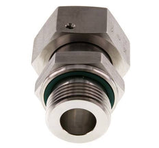 25S y G1'' Rótula recta de acero inoxidable con rosca macho 400 bar Junta tórica de FKM Cono de sellado ajustable ISO 8434-1