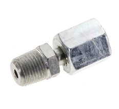 6L y 1/8'' NPT Acero zincado Rótula recta con rosca macho 315 bar Ajustable ISO 8434-1