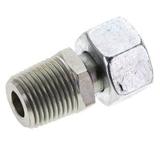 15L y 1/2'' NPT Acero Zincado Rótula Recta con Rosca Macho 315 bar Ajustable ISO 8434-1