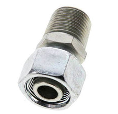 15L y 1/2'' NPT Acero Zincado Rótula Recta con Rosca Macho 315 bar Ajustable ISO 8434-1
