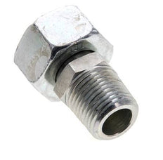 18L & 1/2'' NPT Acero Zincado Rótula Recta con Rosca Macho 315 bar Ajustable ISO 8434-1