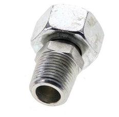 18L & 1/2'' NPT Acero Zincado Rótula Recta con Rosca Macho 315 bar Ajustable ISO 8434-1