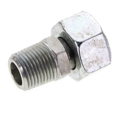18L & 1/2'' NPT Acero Zincado Rótula Recta con Rosca Macho 315 bar Ajustable ISO 8434-1