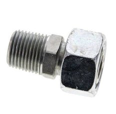 18L & 1/2'' NPT Acero Zincado Rótula Recta con Rosca Macho 315 bar Ajustable ISO 8434-1