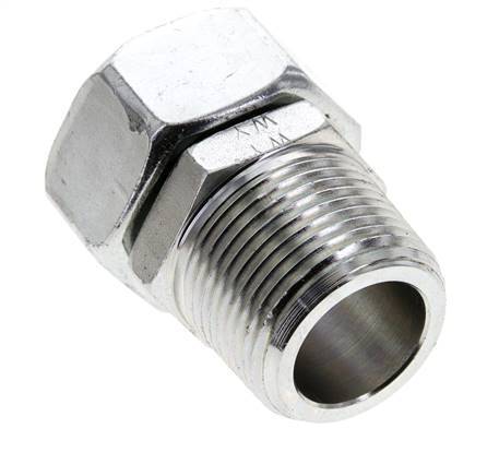 28L y 1'' NPT Acero Zincado Giratorio Recto con Rosca Macho 160 bar Ajustable ISO 8434-1
