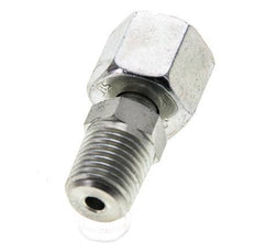 8S & 1/4'' NPT Acero Zincado Rótula Recta con Rosca Macho 630 bar Ajustable ISO 8434-1
