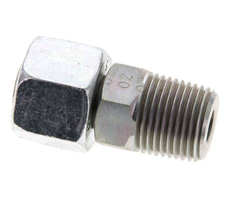 14S y 1/2'' NPT Rectas de acero galvanizado con rosca macho 630 bar Ajustable ISO 8434-1