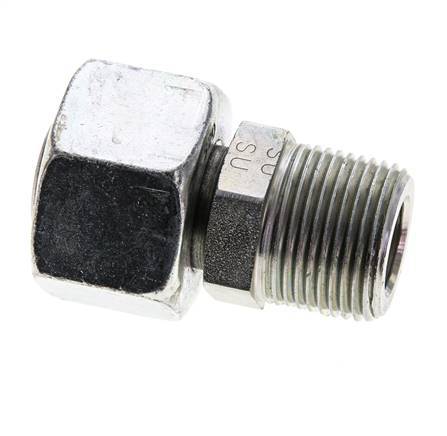20S y 3/4'' NPT Rectas de acero galvanizado con rosca macho 400 bar Ajustable ISO 8434-1