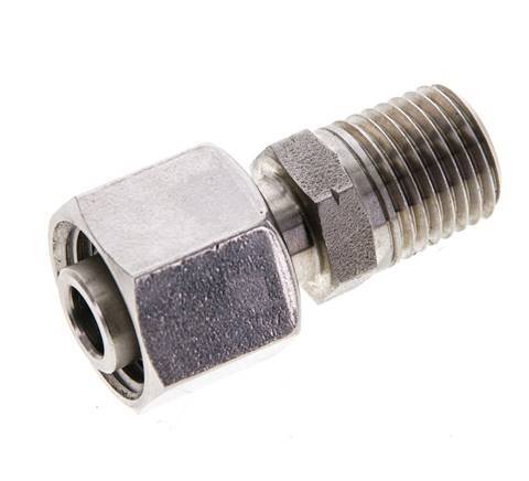 10L y 1/4'' NPT Rótula recta de acero inoxidable con rosca macho 315 bar Ajustable ISO 8434-1